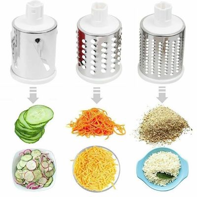 ম্যানুয়াল রোটারি পনির Grater বৃত্তাকার Tumbling বক্স Shredder শাকসবজি Shredding জন্য ড্রাম