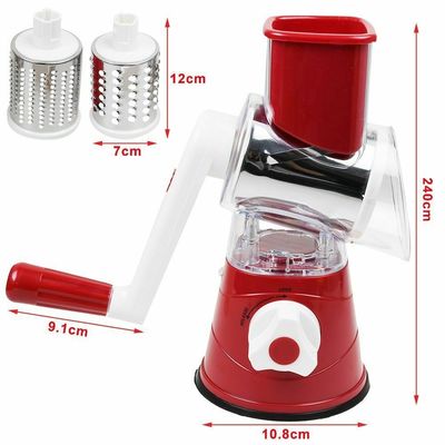 ম্যানুয়াল রোটারি পনির Grater বৃত্তাকার Tumbling বক্স Shredder শাকসবজি Shredding জন্য ড্রাম