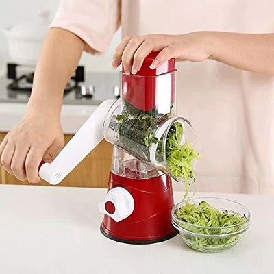 ম্যানুয়াল রোটারি পনির Grater বৃত্তাকার Tumbling বক্স Shredder শাকসবজি Shredding জন্য ড্রাম