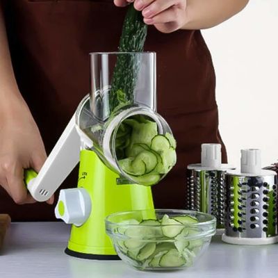 এই ম্যানুয়াল রোটারি পনির Grater বৃত্তাকার Tumbling বক্স Shredder সঙ্গে আপনার রান্নাঘর আপগ্রেড