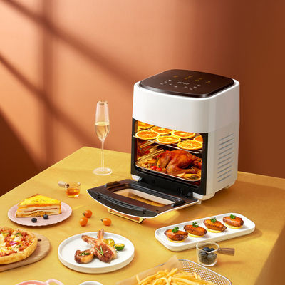 1201W-1500W ভোল্টেজ কমার্শিয়াল এয়ার ফ্রায়ার ডিজিটাল 12L 15L মিনি র্যাক সহ তেল ছাড়াই