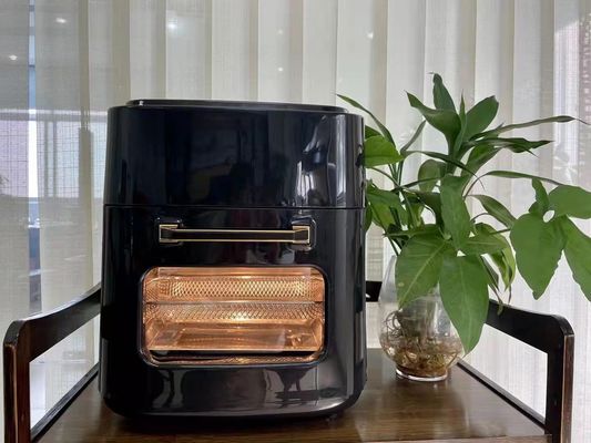 1201W-1500W ভোল্টেজ কমার্শিয়াল এয়ার ফ্রায়ার ডিজিটাল 12L 15L মিনি র্যাক সহ তেল ছাড়াই
