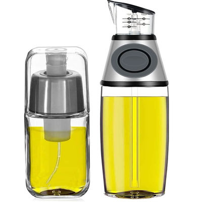 OEM ODM 500 মিলি অলিভ ভিনেগার গ্লাস রান্নার তেল ডিসপেনসর রান্নাঘর তেল বোতল ডিসপেনসর