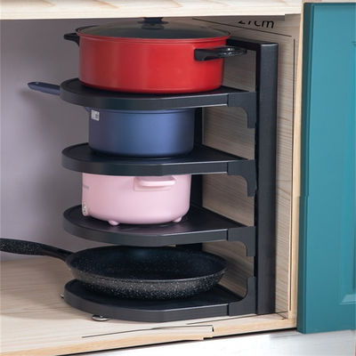 অ্যাডজাস্টেবল পট র্যাক সংগঠক 3 Tiers Pots and Pans Organizer with Customized Logo