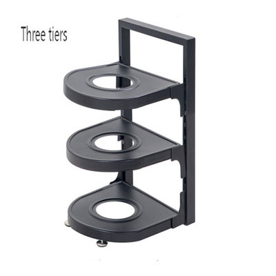 অ্যাডজাস্টেবল পট র্যাক সংগঠক 3 Tiers Pots and Pans Organizer with Customized Logo