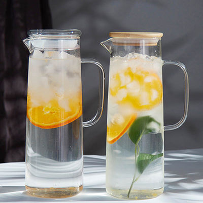ঘরের জুস জ্যাপার ঘন উচ্চ borosilicate গ্লাস এবং স্টেইনলেস স্টীল ঢাকনা সঙ্গে