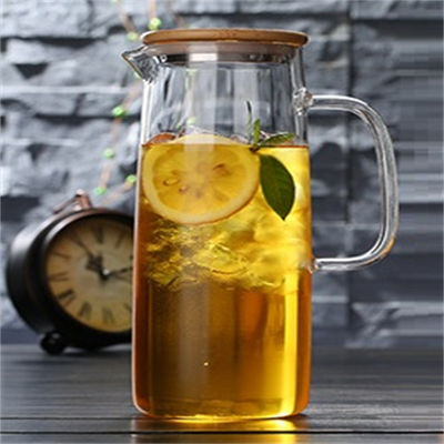 ঘরের জুস জ্যাপার ঘন উচ্চ borosilicate গ্লাস এবং স্টেইনলেস স্টীল ঢাকনা সঙ্গে