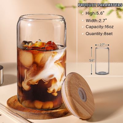 পার্টি উপলক্ষ Morden Luxury 16oz Clear Glass Mason Jug with Bamboo Lid and Straw. পার্টি উপলক্ষ Morden Luxury 16oz Clear Glass Mason Jug with Bamboo Lid and Straw.