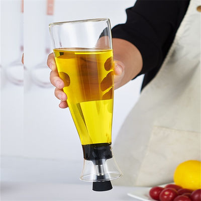 650ML/400ML গ্লাস তেল এবং ভিনেগার ডিসপেনসার বোতল রান্নাঘরের জন্য ড্রপ নকশা ছাড়া