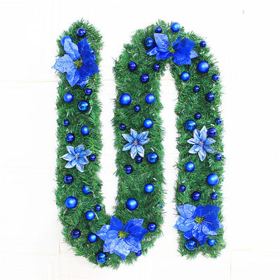 LED লাইট এবং কাস্টমাইজড লোগো সহ ক্রিসমাস রটান ব্যানার সজ্জা