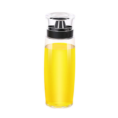 গ্লাস তেল স্প্রেয়ার ভিনেগার ডিসপেনসর বোতল 280ml 9.5oz পরিমাপ স্কেল পাম্প সঙ্গে