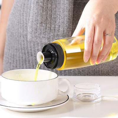 গ্লাস তেল স্প্রেয়ার ভিনেগার ডিসপেনসর বোতল 280ml 9.5oz পরিমাপ স্কেল পাম্প সঙ্গে