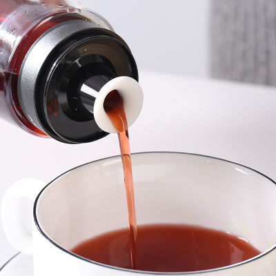 গ্লাস তেল স্প্রেয়ার ভিনেগার ডিসপেনসর বোতল 280ml 9.5oz পরিমাপ স্কেল পাম্প সঙ্গে