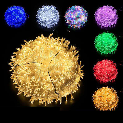 ড্রিম কালার ক্রিসমাস লাইট স্ট্রিং 10LEDs / মি 5m 10m পিভিসি জলরোধী ঠিকানাযোগ্য LED