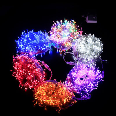 ড্রিম কালার ক্রিসমাস লাইট স্ট্রিং 10LEDs / মি 5m 10m পিভিসি জলরোধী ঠিকানাযোগ্য LED