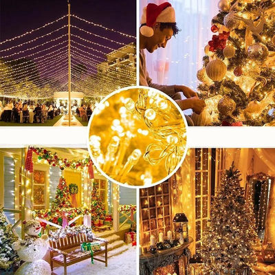 ড্রিম কালার ক্রিসমাস লাইট স্ট্রিং 10LEDs / মি 5m 10m পিভিসি জলরোধী ঠিকানাযোগ্য LED