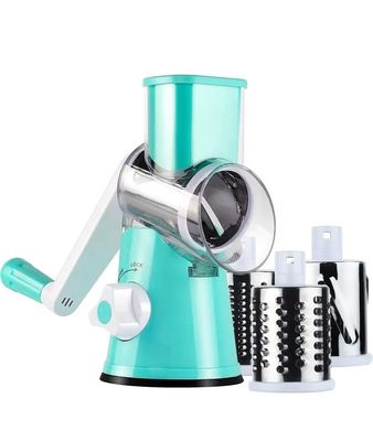 3 ড্রাম ব্লেড স্টক ম্যানুয়াল সবজি Slicer এবং ওয়ালনট গ্রাইন্ডার জন্য ঘূর্ণনশীল পনির Grater