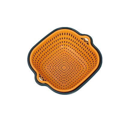 উদ্ভিজ্জ সঞ্চয় ঘরোয়া 6pcs ডাবল স্তর প্লাস্টিক মাল্টি জল খালাস পরিষ্কার খালাস বাস্কেট